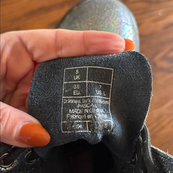 Dr. Martens Iridescent Combat Boots - Picture 6 of 6